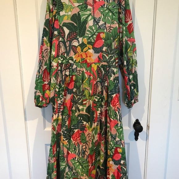 Boden Tropical Print Maxi Dress - Picture 4 of 5